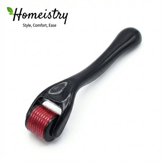 Black and red roller tool on a white background with 'Homeistry' branding.