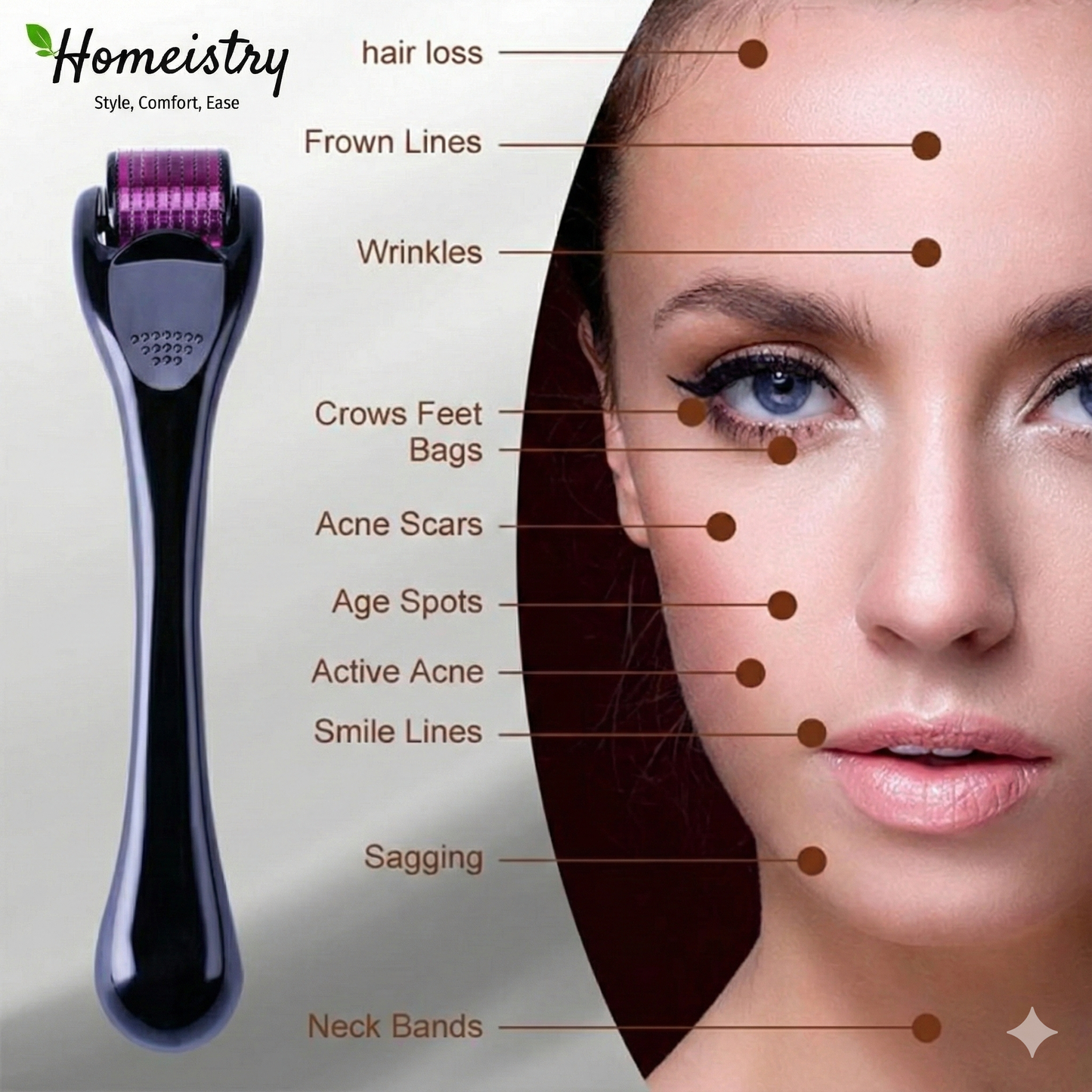 Homeistry skin care tool with face mapping for various skin concerns.